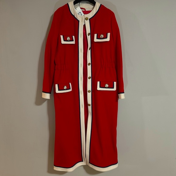 Red wool Gucci coat size 42